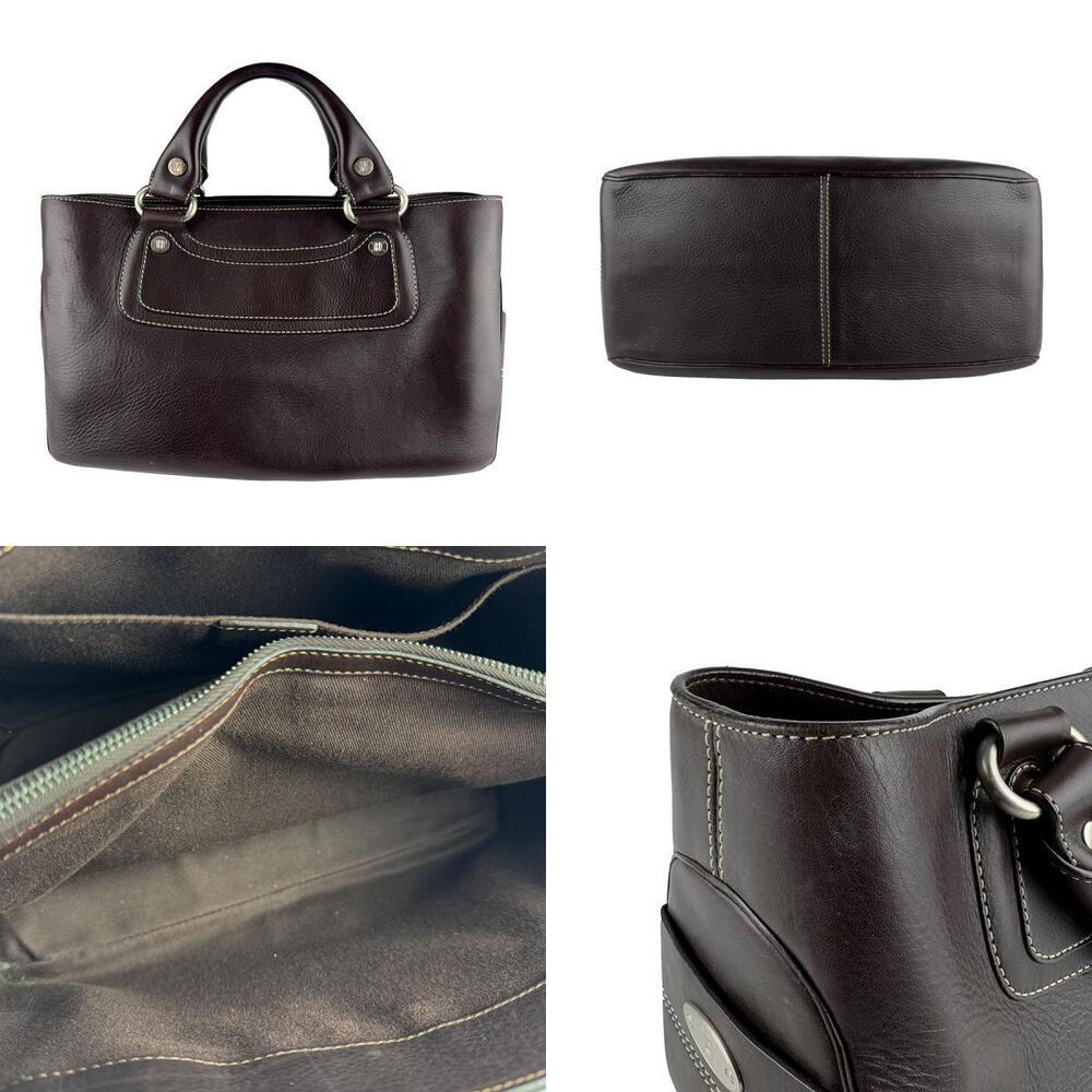 Celine Boogie Bag Dark Brown Black Silver Leather - Picture 3 of 4